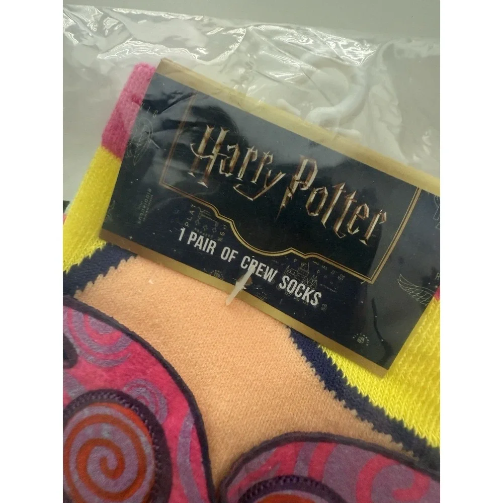 Harry Potter Luna Lovegood Long Socks Women's Size 4-10 Pink Whimsical NWT Magic